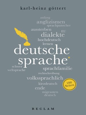 cover image of Deutsche Sprache. 100 Seiten